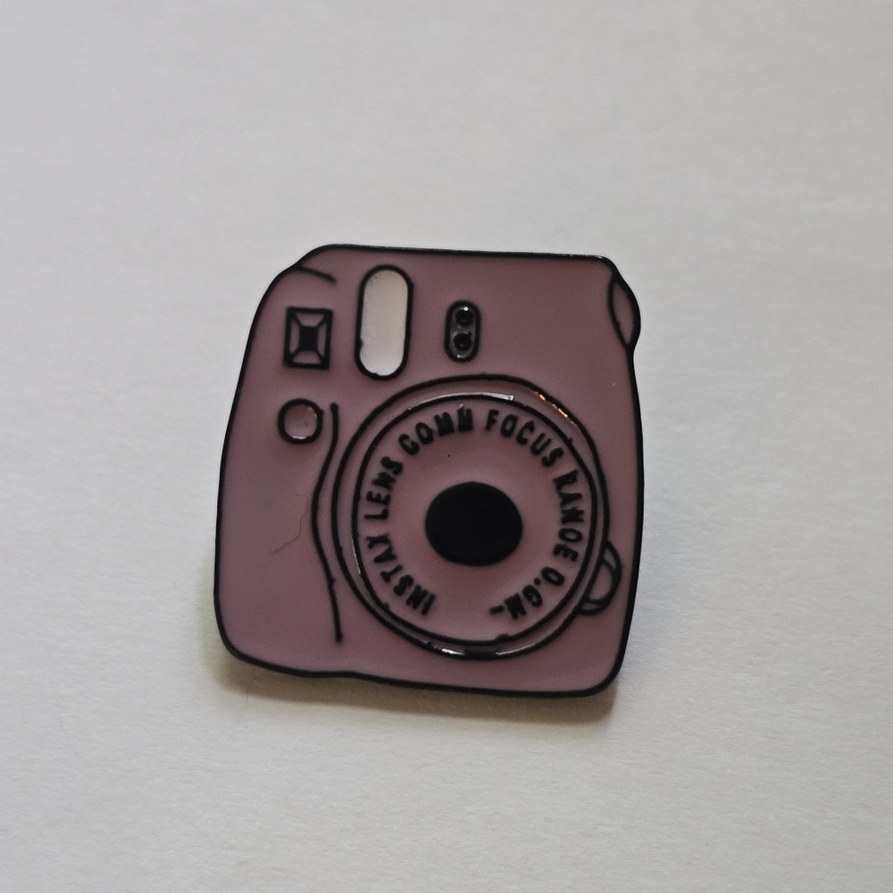 Instax Pink Purple Polaroid Camera Pin
